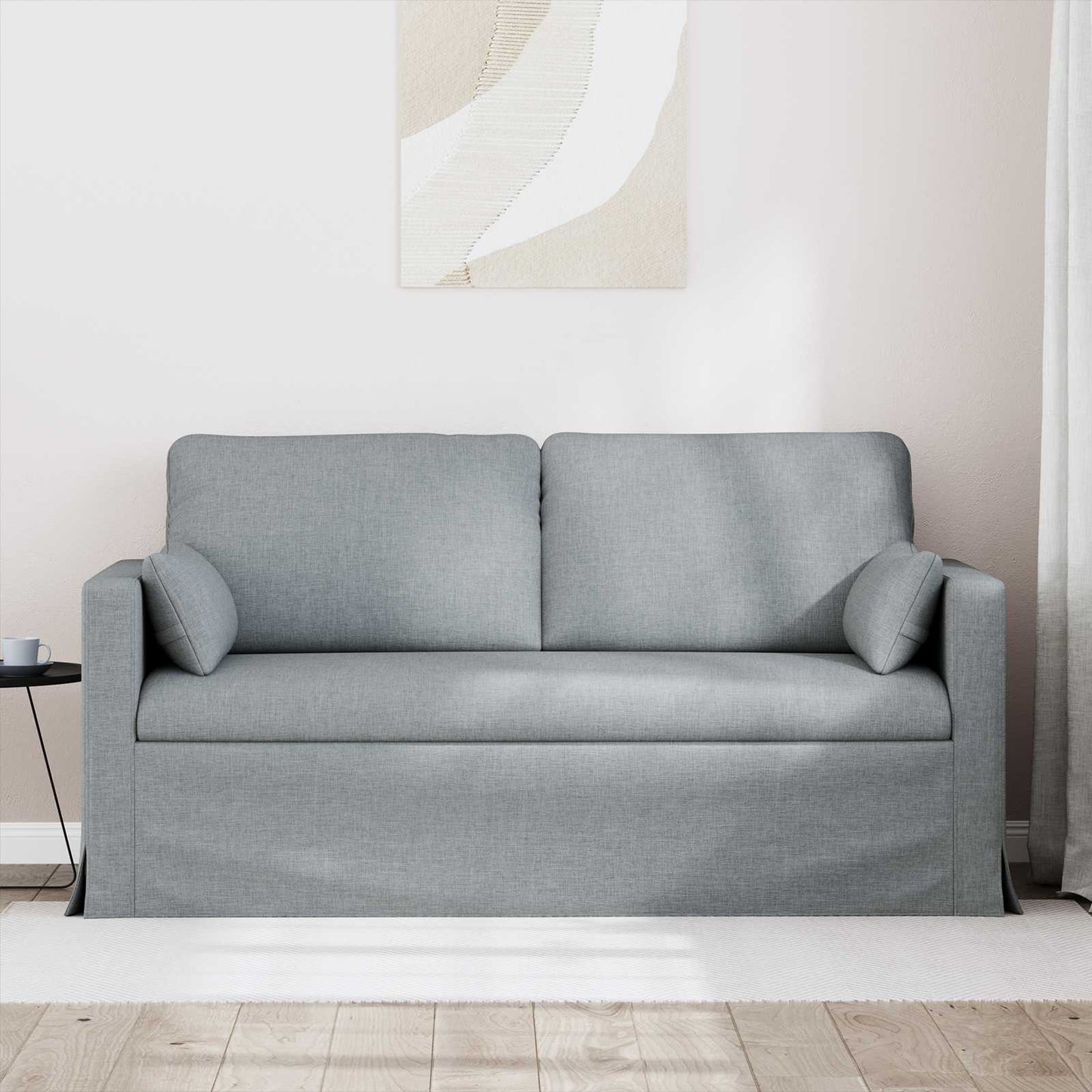 Divano Grigio chiaro 158 x 78 x 80 cm Tessuto | homemem39