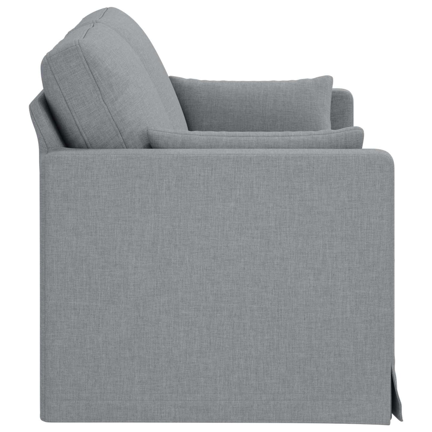 Divano Grigio chiaro 158 x 78 x 80 cm Tessuto