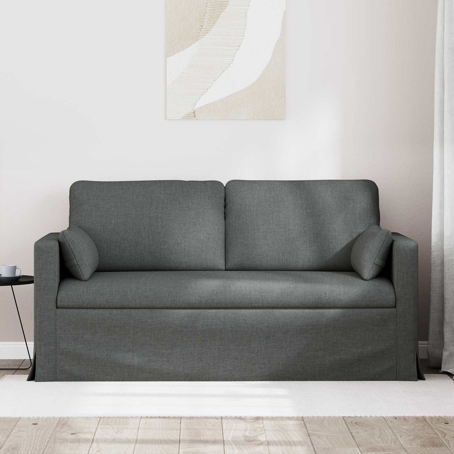 Divano Grigio scuro 158 x 78 x 80 cm Tessuto