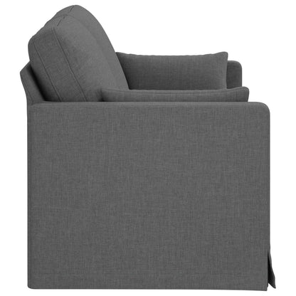 Divano 2 posto Grigio scuro 158 x 78 x 80 cm Tessuto