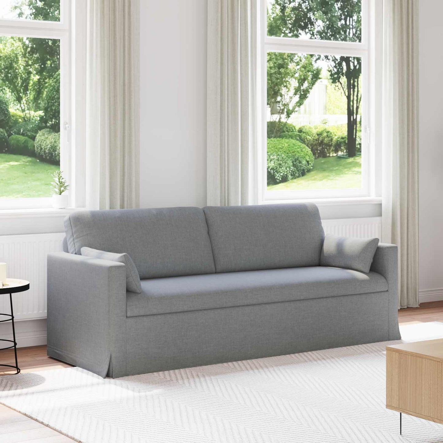 Divano Grigio chiaro 78 x 78 x 80 cm Tessuto | homemem39