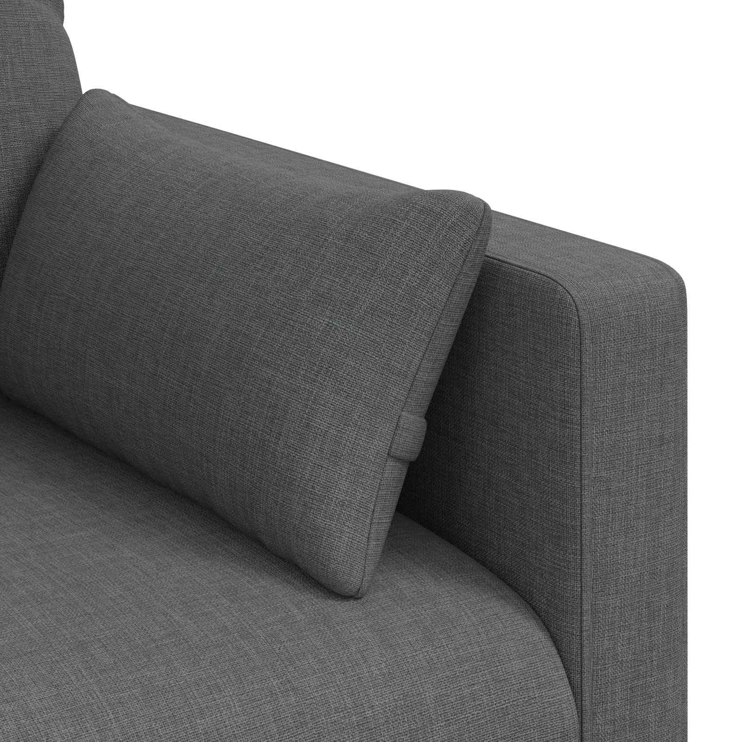 Divano Grigio scuro 198 x 78 x 80 cm Tessuto | homemem39