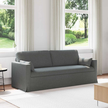 Divano Grigio scuro 198 x 78 x 80 cm Tessuto | homemem39