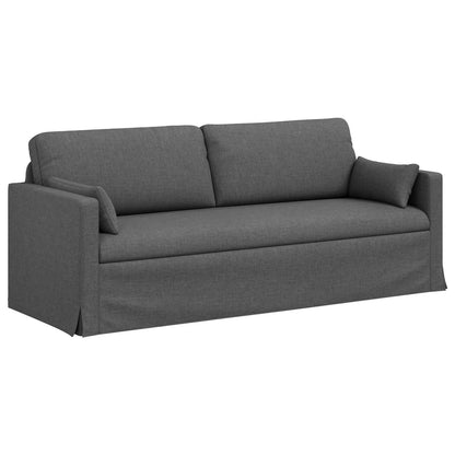 Divano Grigio scuro 198 x 78 x 80 cm Tessuto | homemem39
