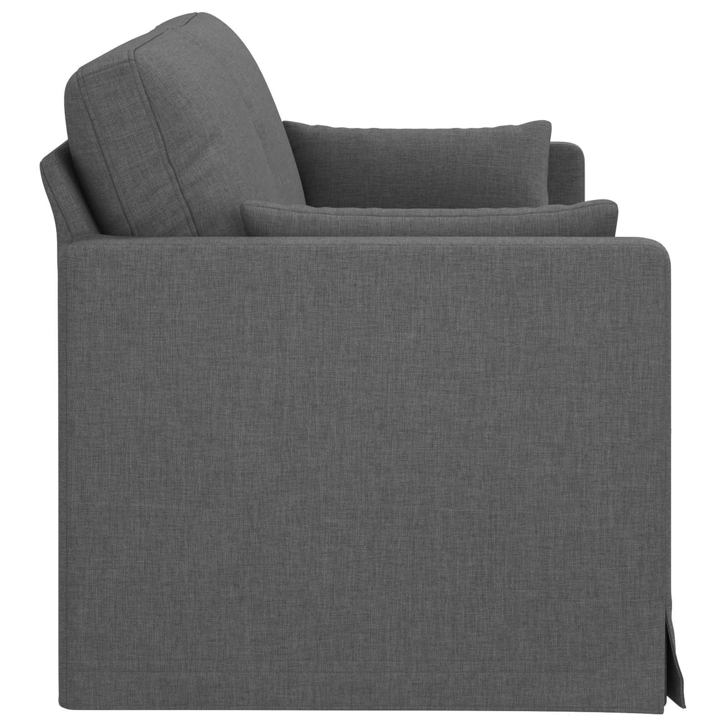 Divano Grigio scuro 198 x 78 x 80 cm Tessuto