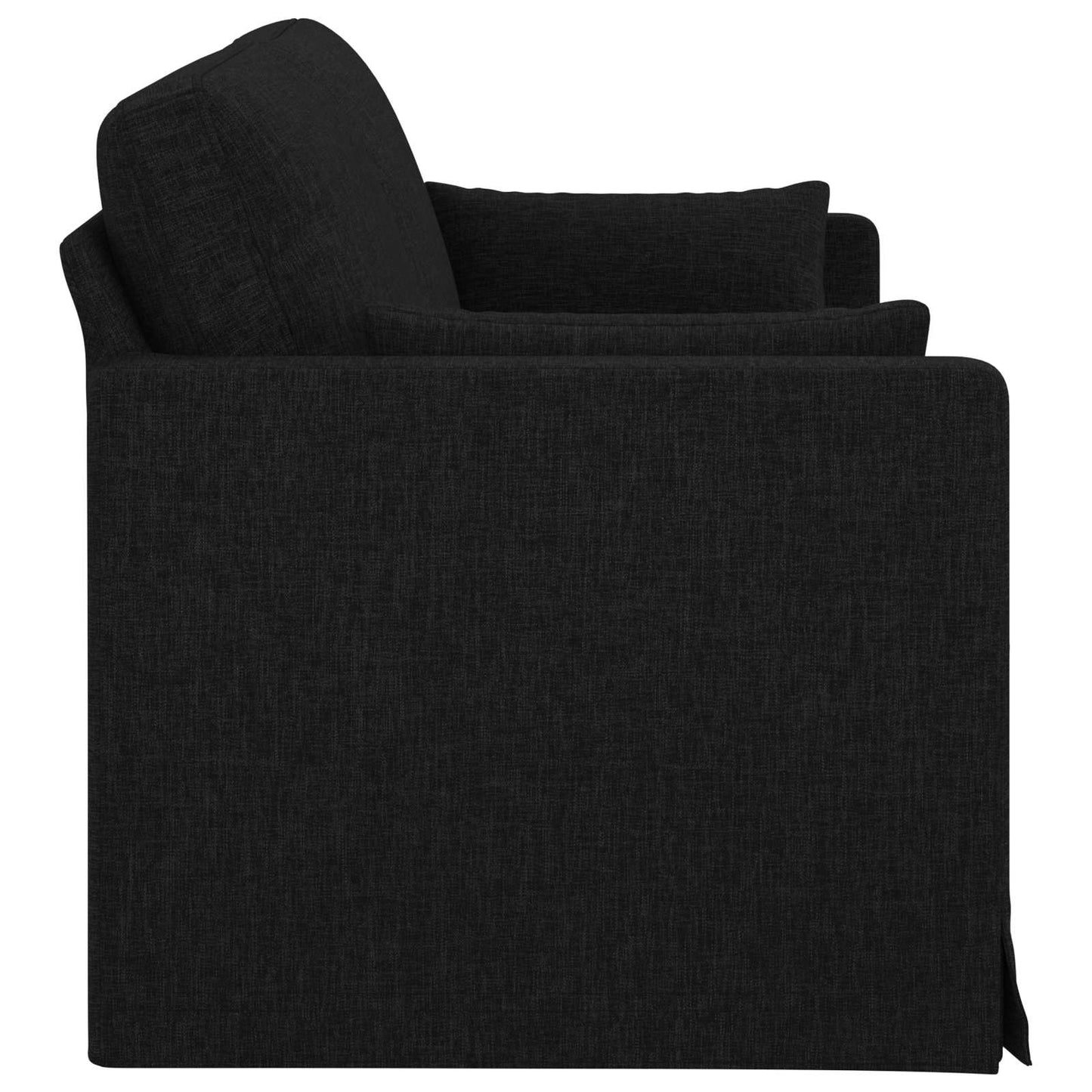 Divano Nero 198 x 78 x 80 cm Tessuto