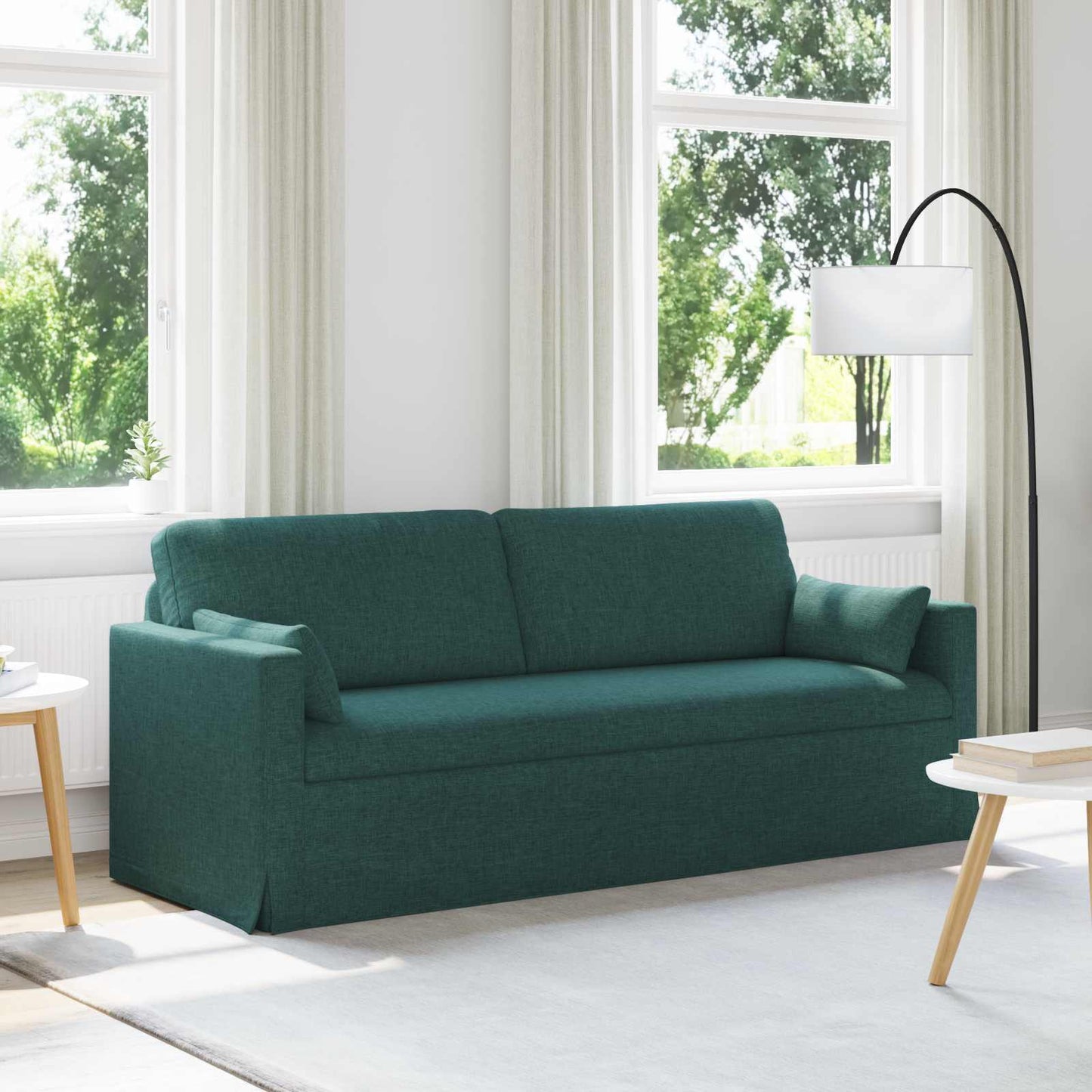 Divano Verde Scuro 198 x 78 x 80 cm Tessuto | homemem39