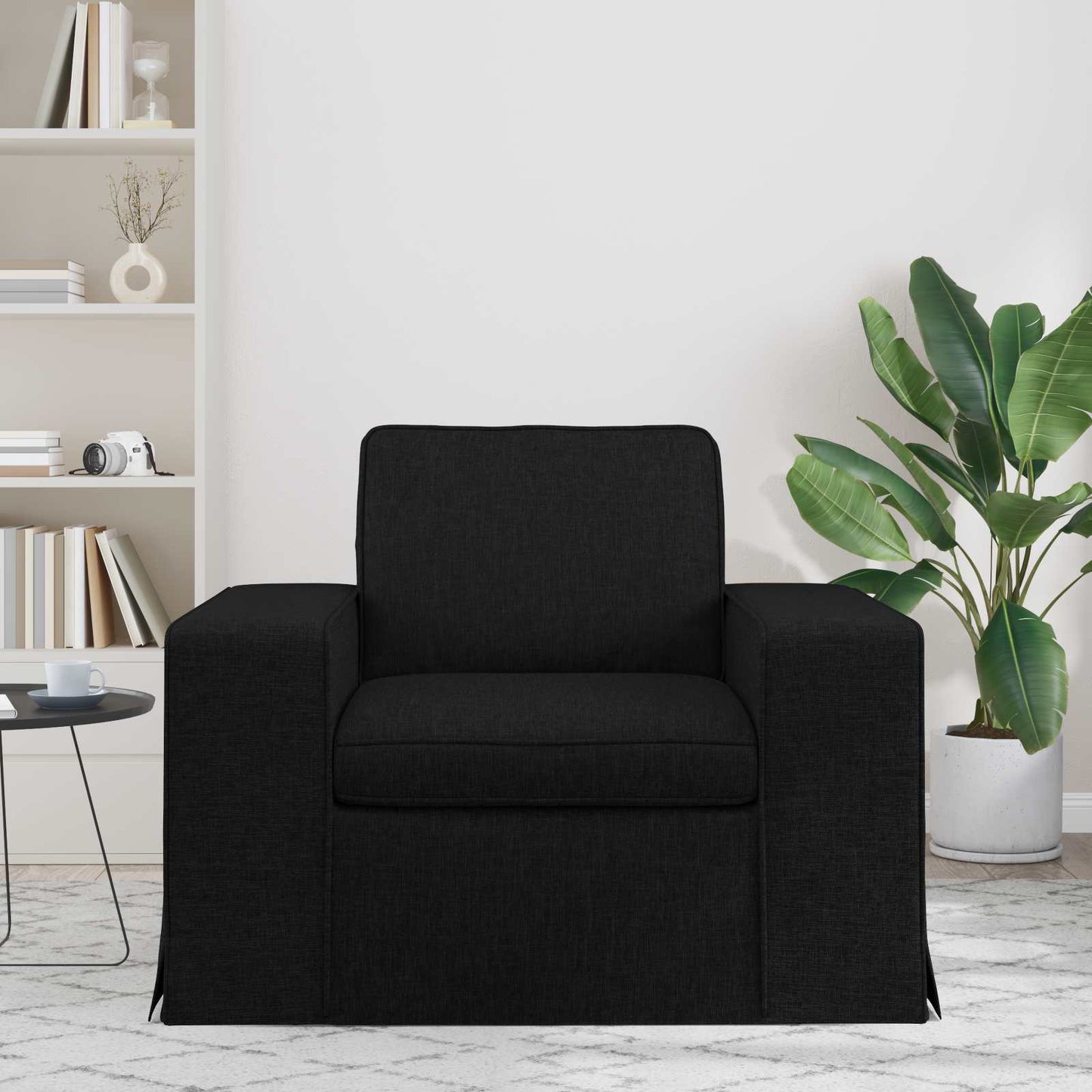 Divano Nero 103 x 80 x 82 cm Tessuto