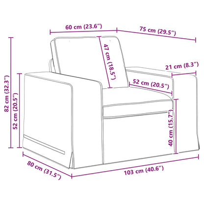 Divano Verde Scuro 103 x 80 x 82 cm Tessuto | homemem39