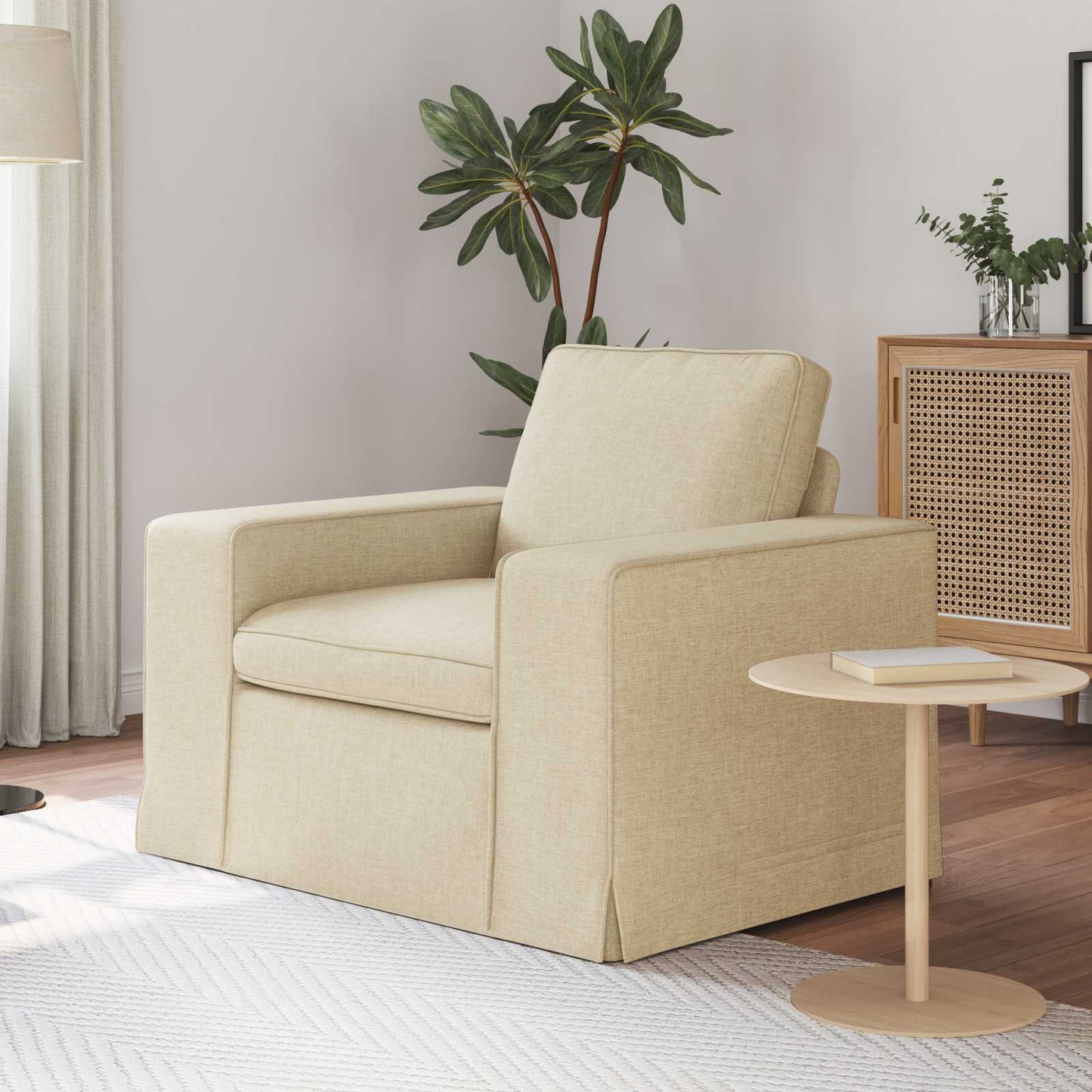 Divano Crema 103 x 80 x 82 cm Tessuto