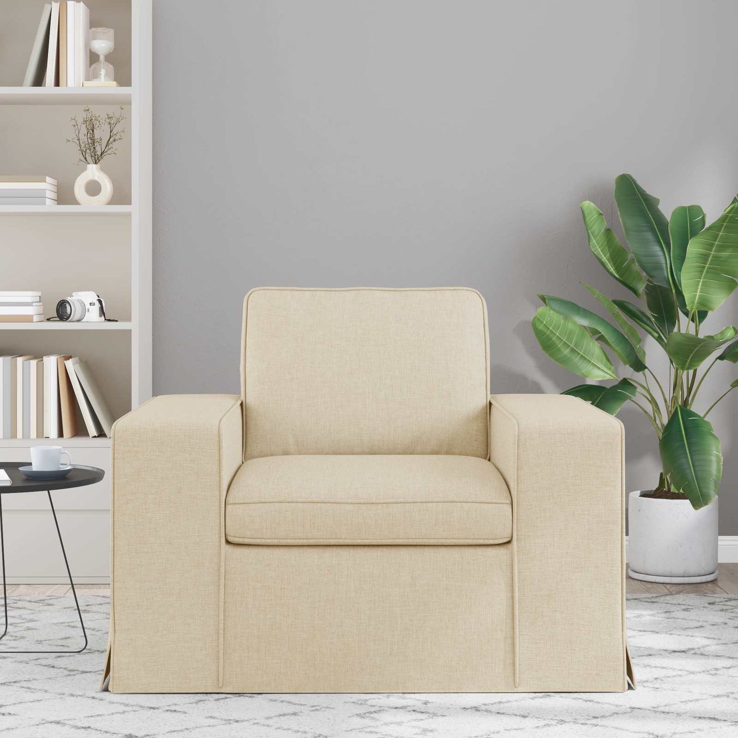 Divano Crema 103 x 80 x 82 cm Tessuto