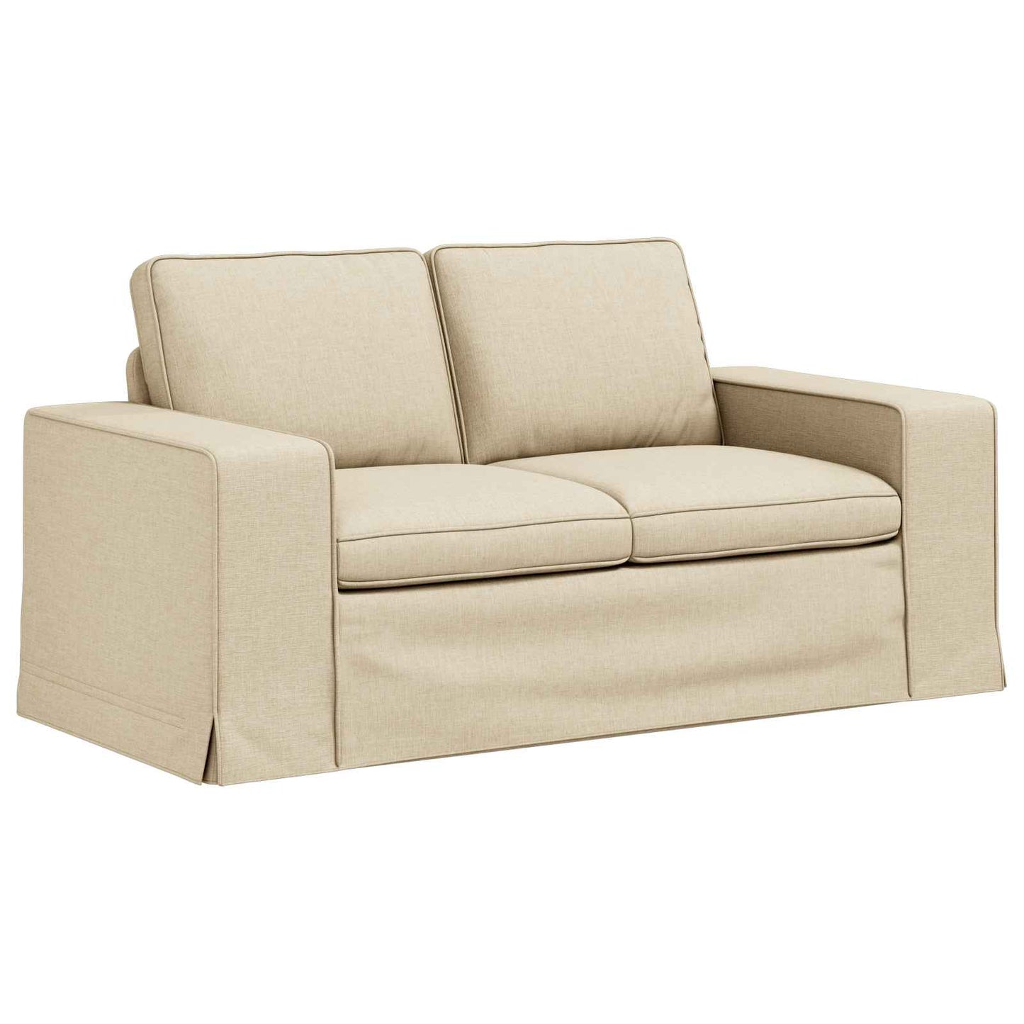 Divano Crema 162 x 80 x 82 cm Tessuto