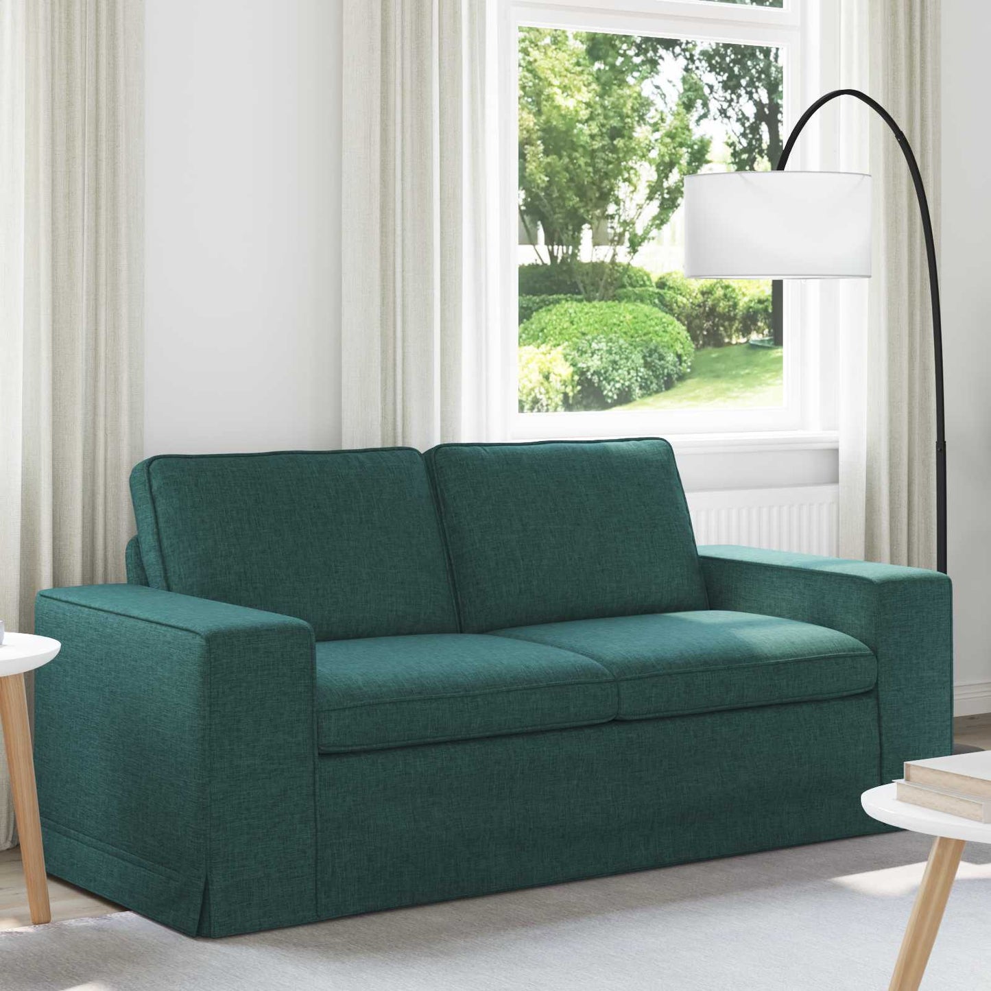 Divano Verde Scuro 182 x 80 x 82 cm Tessuto