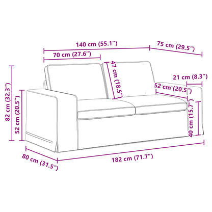 Divano Talpa 182 x 80 x 82 cm Tessuto