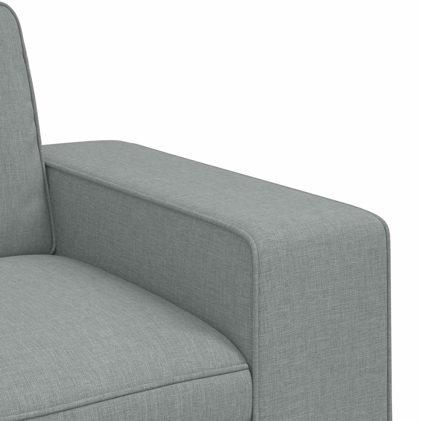 Divano Grigio chiaro 222 x 80 x 82 cm Tessuto