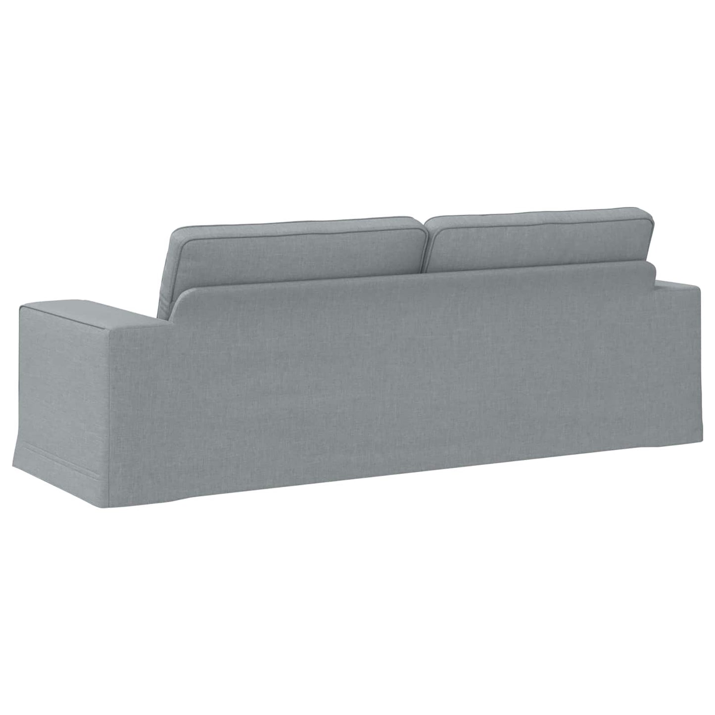Divano Grigio chiaro 222 x 80 x 82 cm Tessuto