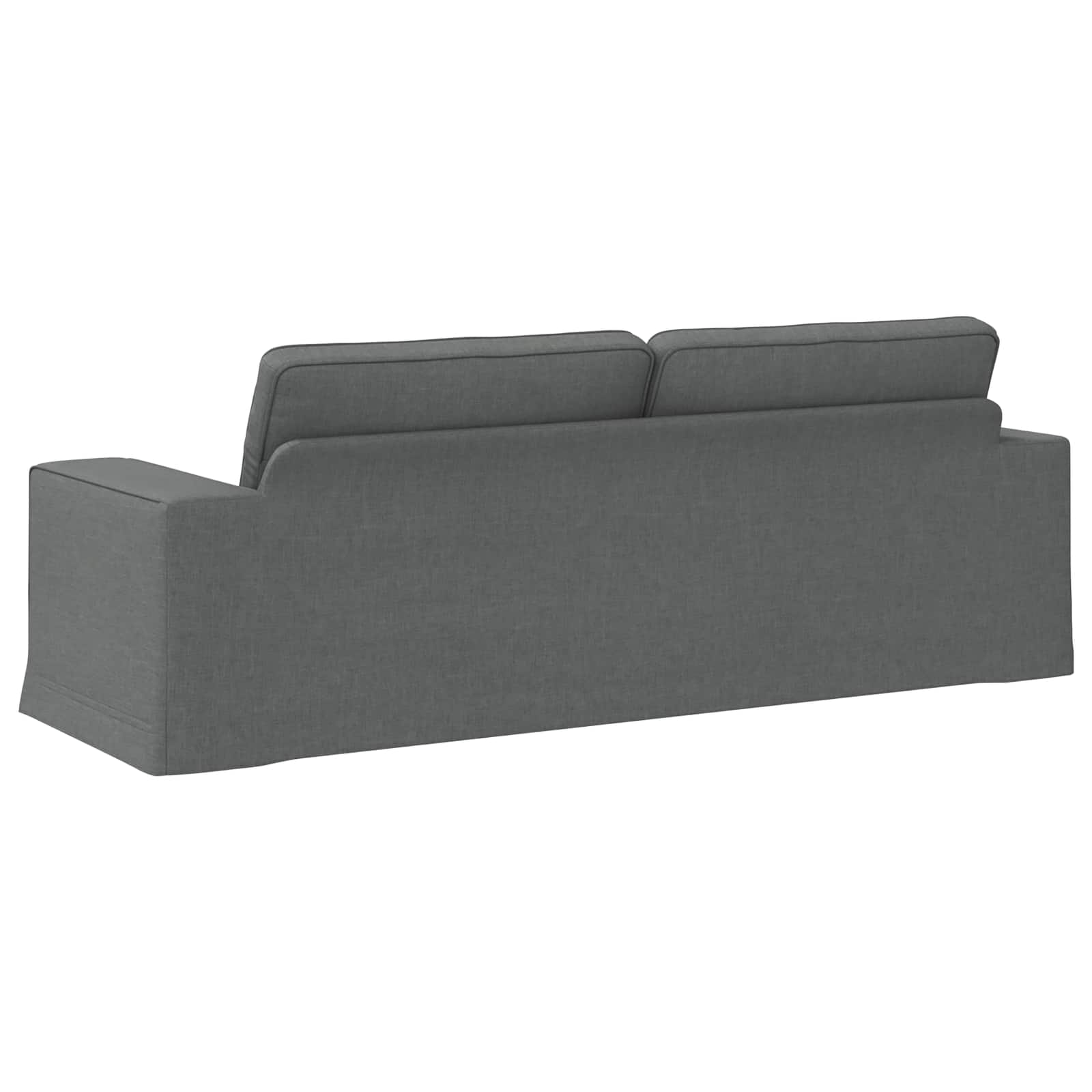 Divano Grigio scuro 222 x 80 x 82 cm Tessuto | homemem39
