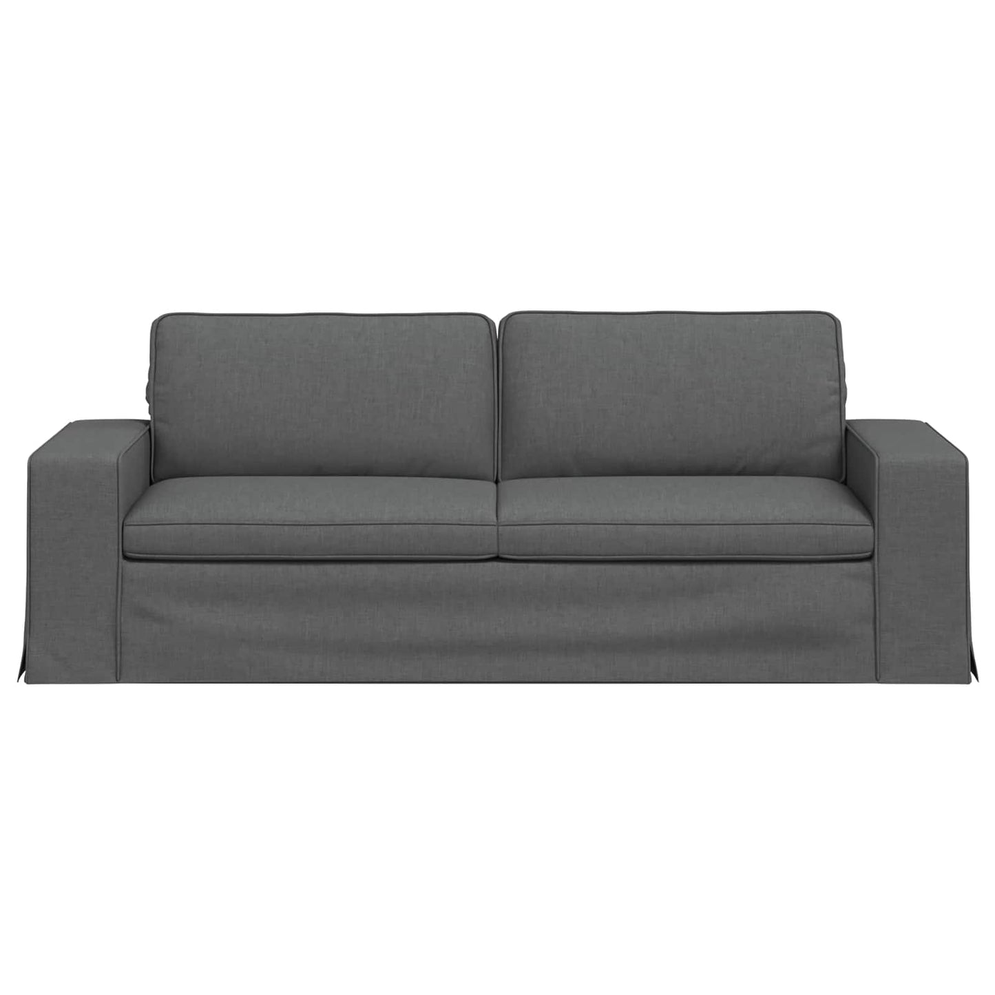 Divano Grigio scuro 222 x 80 x 82 cm Tessuto | homemem39