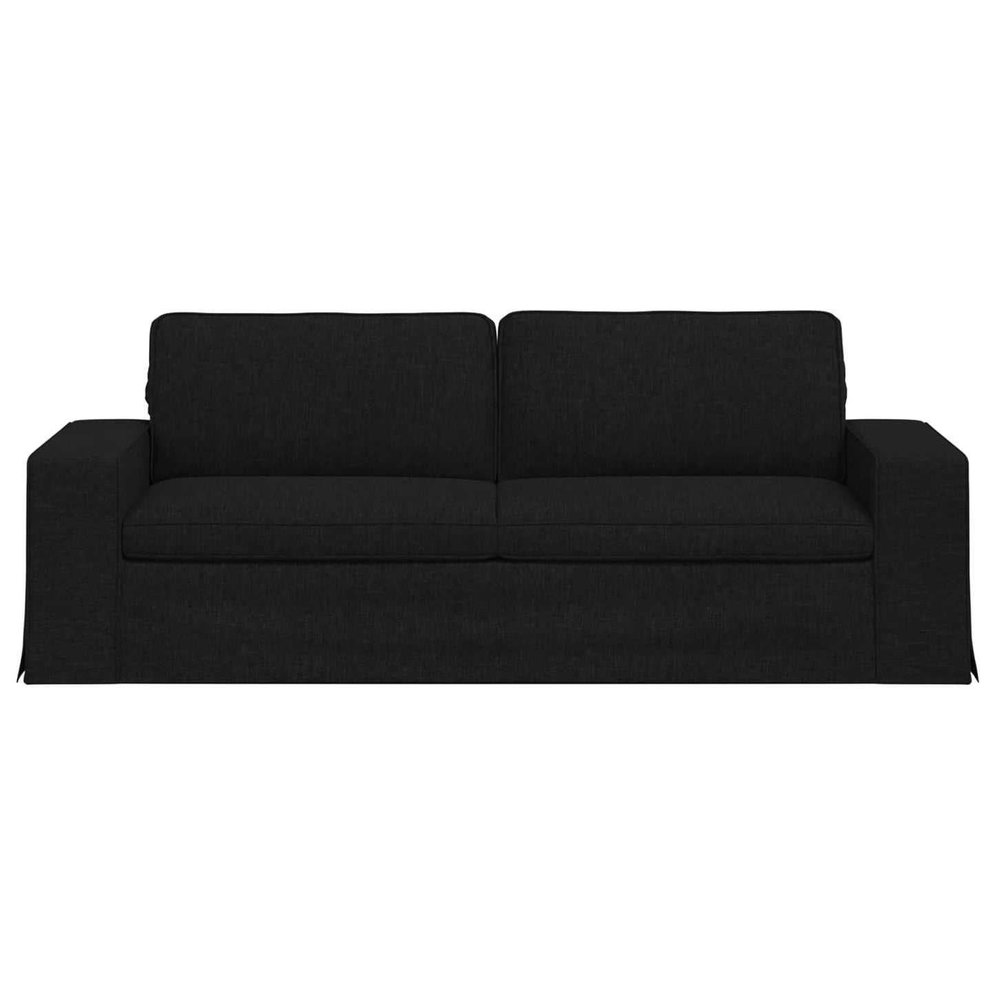 Divano Nero 222 x 80 x 82 cm Tessuto