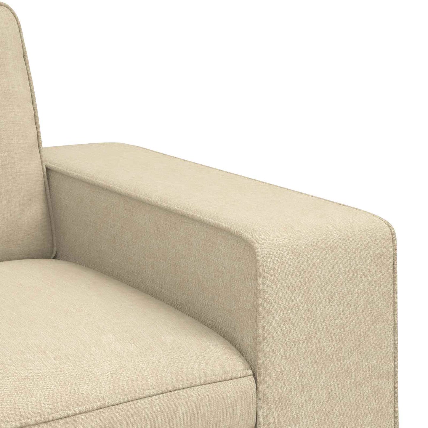 Divano Crema 222 x 80 x 82 cm Tessuto