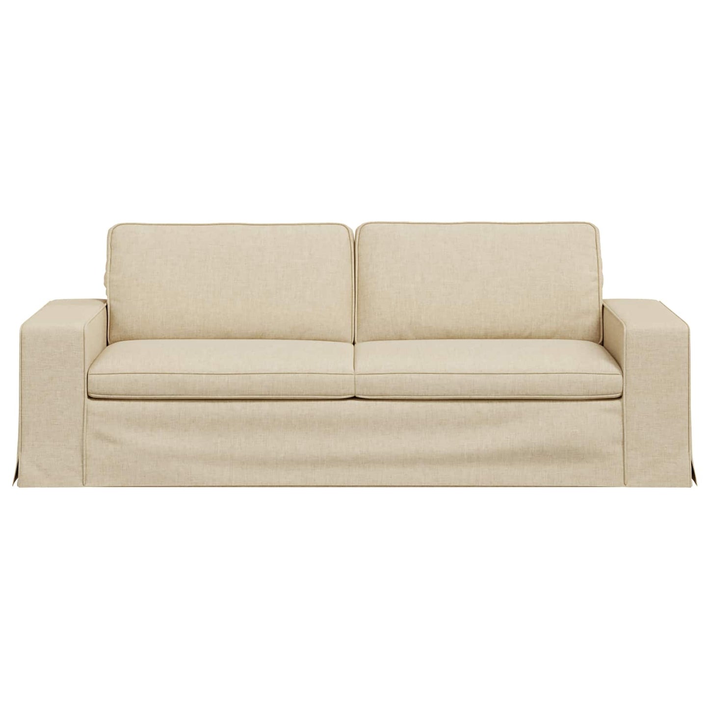 Divano Crema 222 x 80 x 82 cm Tessuto