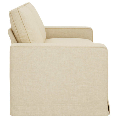 Divano Crema 222 x 80 x 82 cm Tessuto