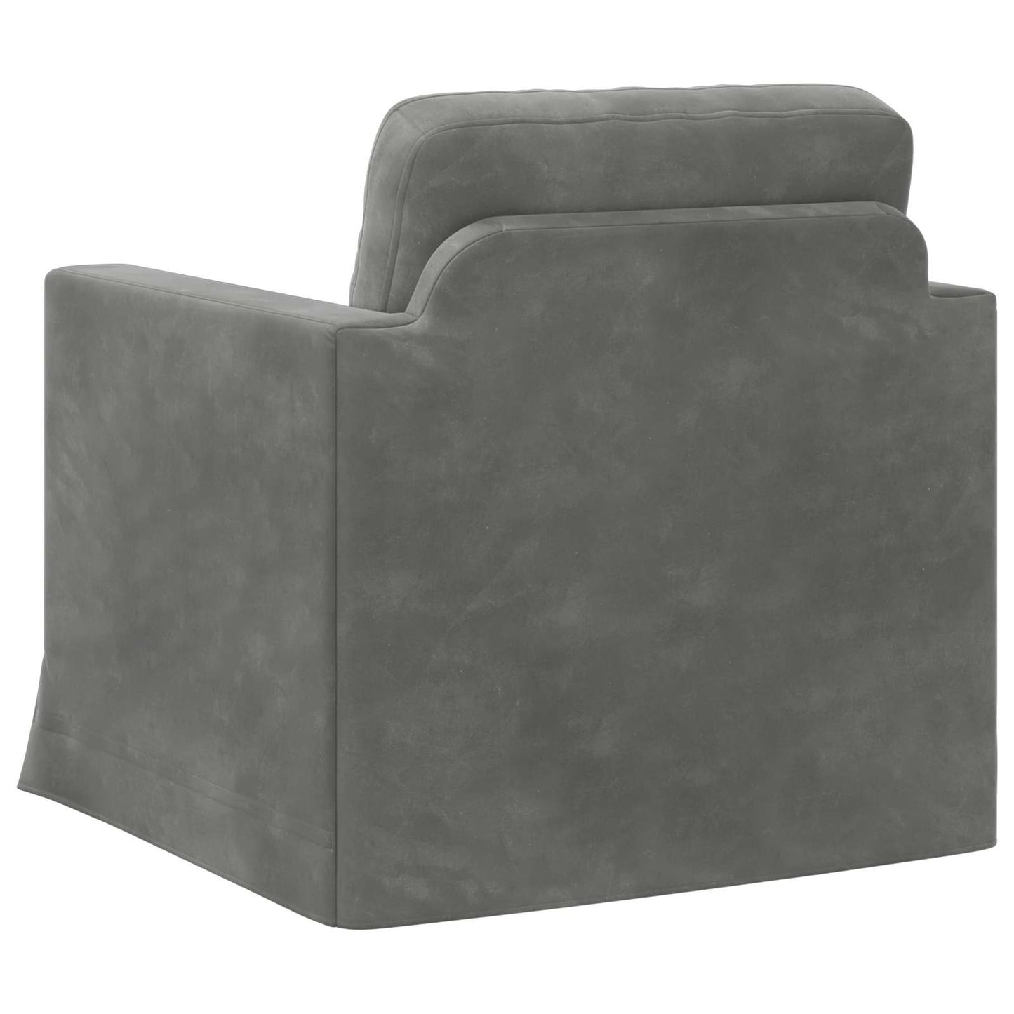 Divano Grigio scuro 78 x 78 x 80 cm Velluto