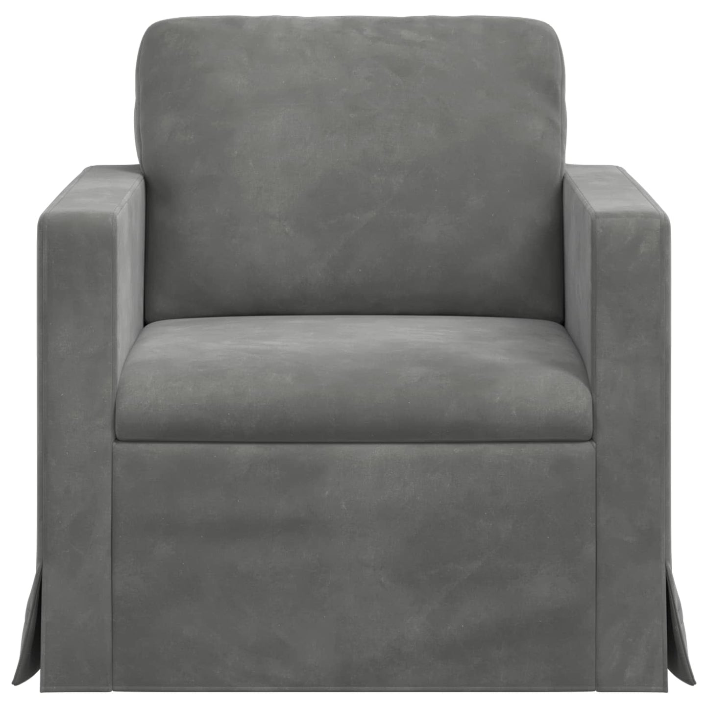 Divano Grigio scuro 78 x 78 x 80 cm Velluto | homemem39