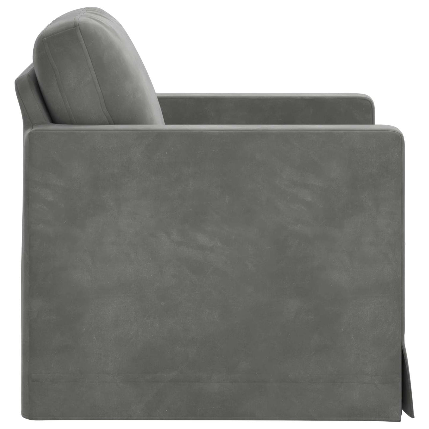 Divano Grigio scuro 78 x 78 x 80 cm Velluto | homemem39