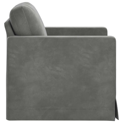 Divano Grigio scuro 78 x 78 x 80 cm Velluto | homemem39