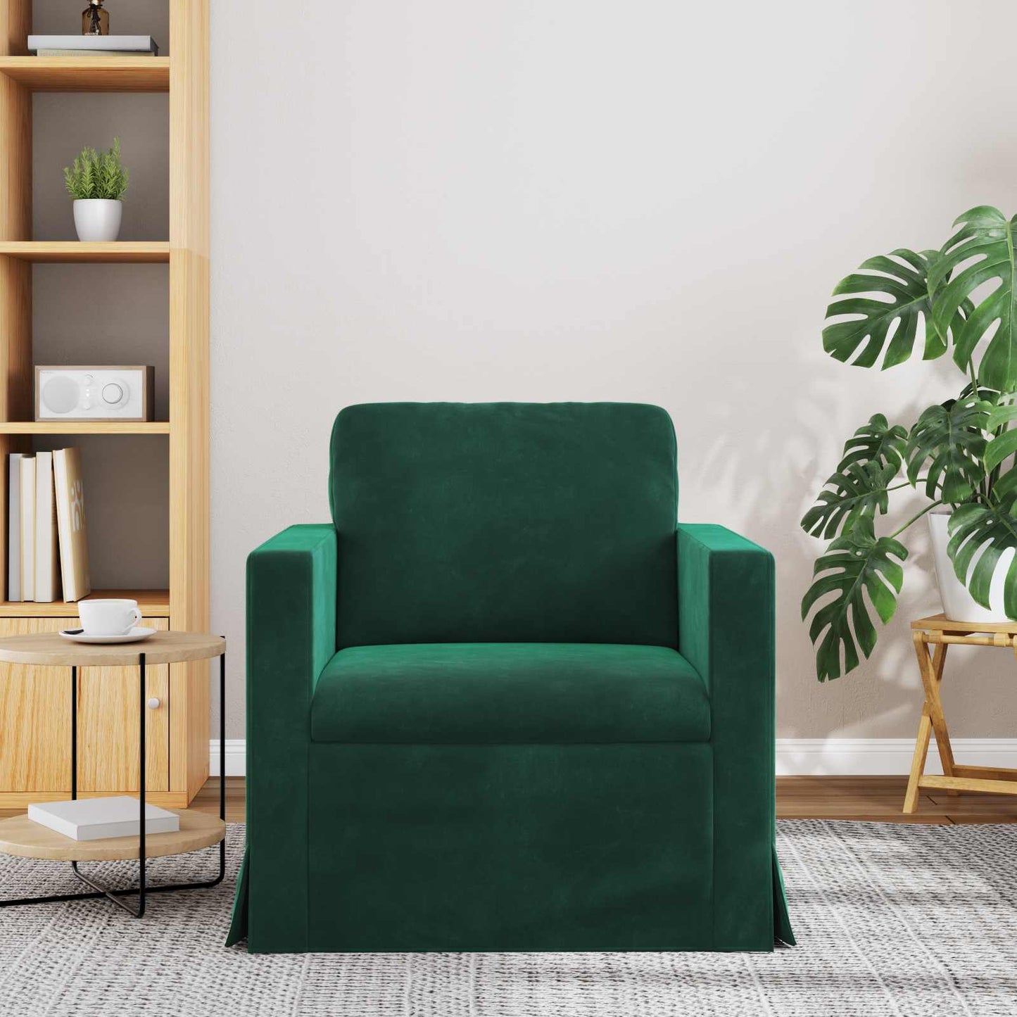 Divano Verde Scuro 78 x 78 x 80 cm Velluto | homemem39