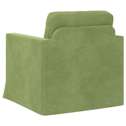 Divano Verde chiaro 78 x 78 x 80 cm Velluto | homemem39