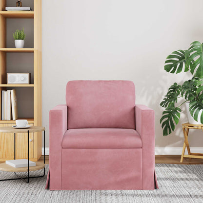 Divano Rosa 78 x 78 x 80 cm Velluto