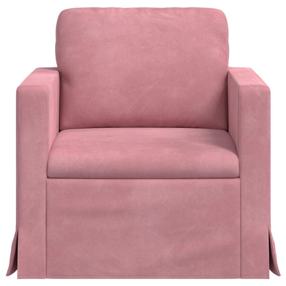 Divano Rosa 78 x 78 x 80 cm Velluto | homemem39