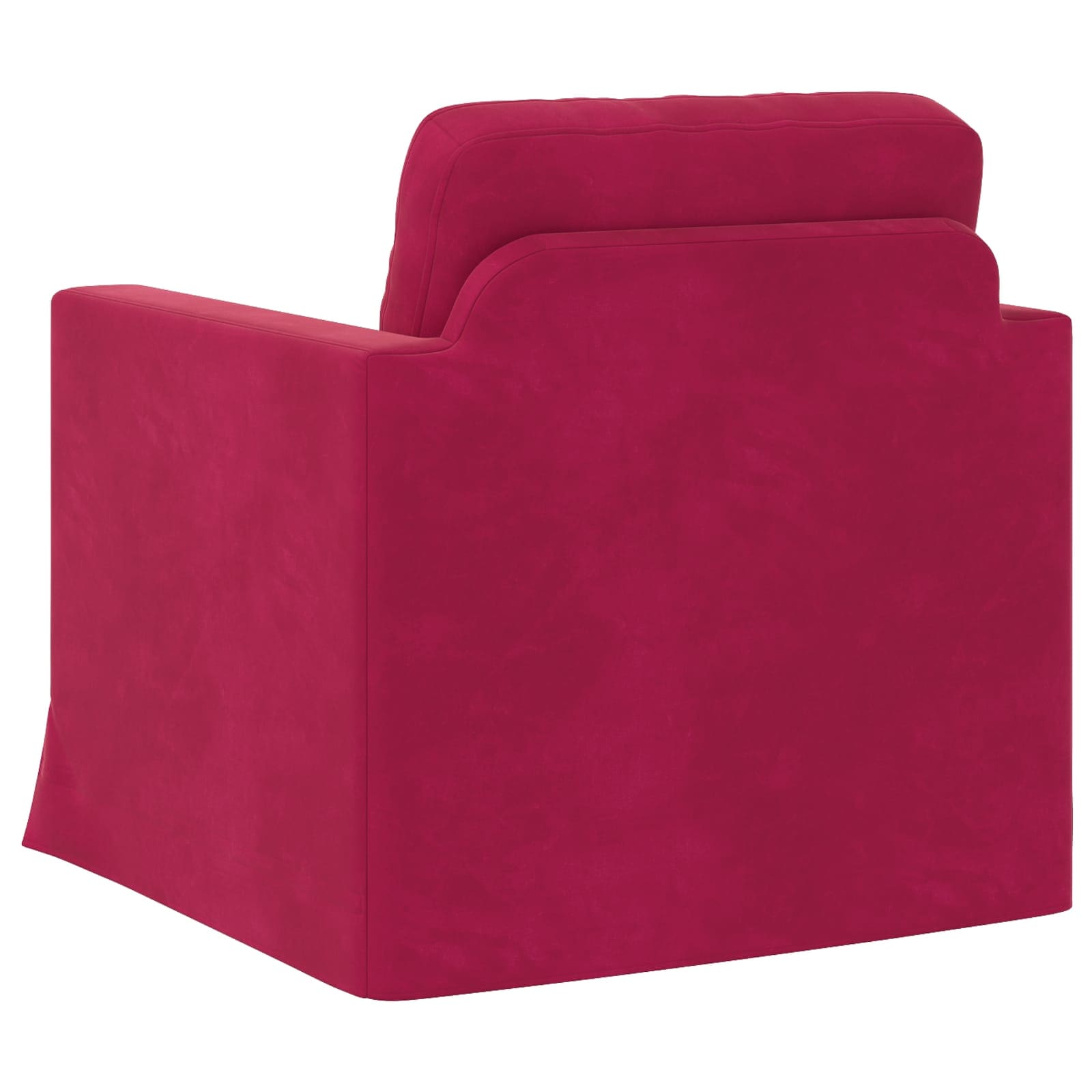 Divano Rosso Vino 78 x 78 x 80 cm Velluto | homemem39