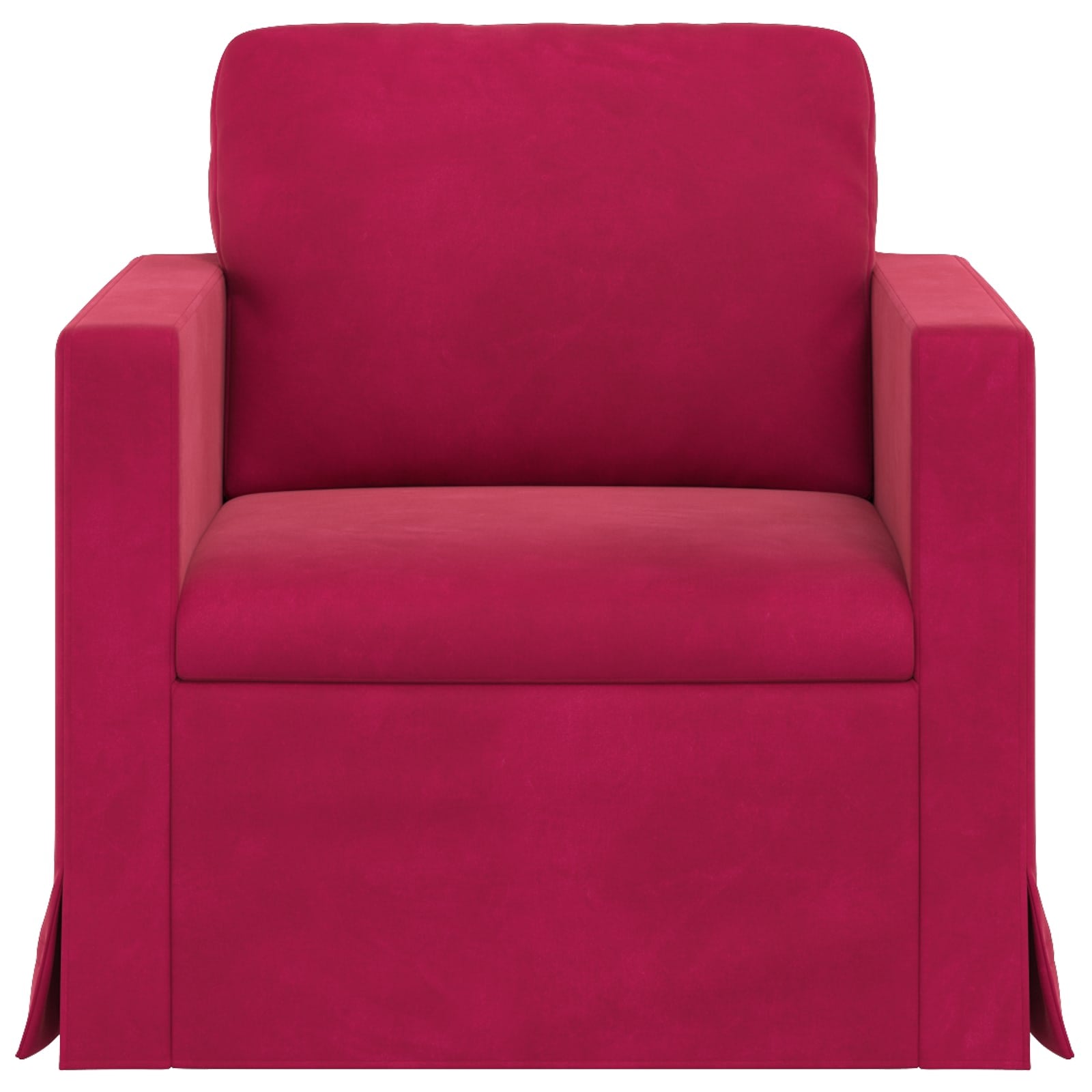 Divano Rosso Vino 78 x 78 x 80 cm Velluto | homemem39