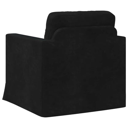 Divano Nero 78 x 78 x 80 cm Velluto | homemem39