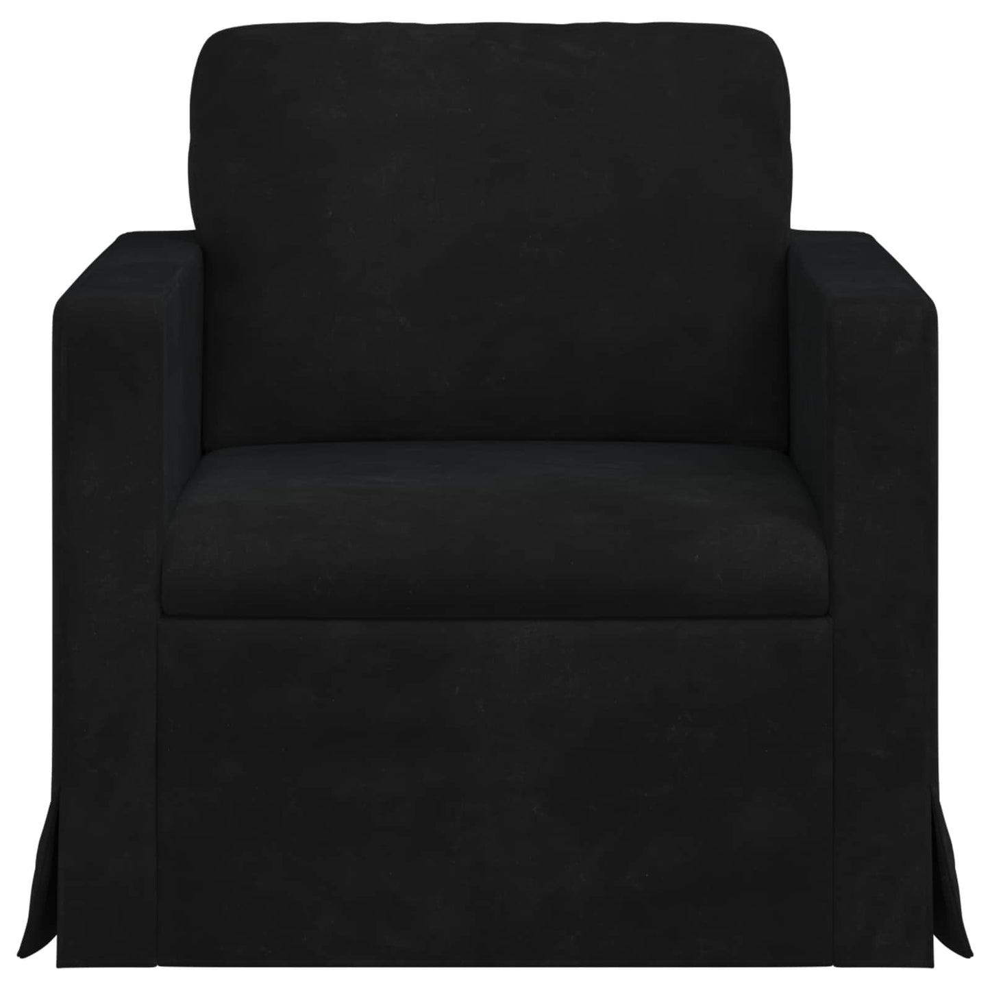 Divano Nero 78 x 78 x 80 cm Velluto