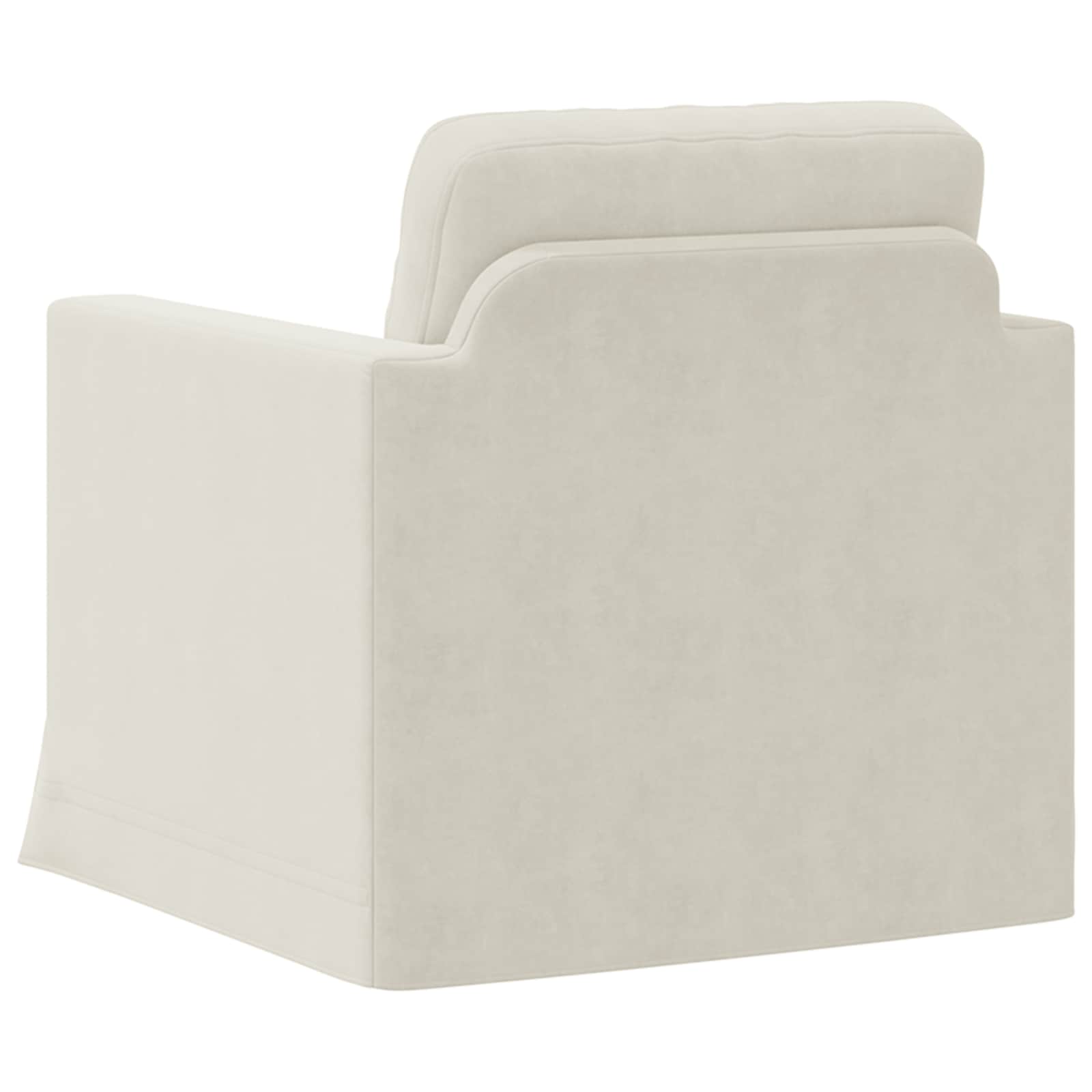 Divano Crema 78 x 78 x 80 cm Velluto | homemem39