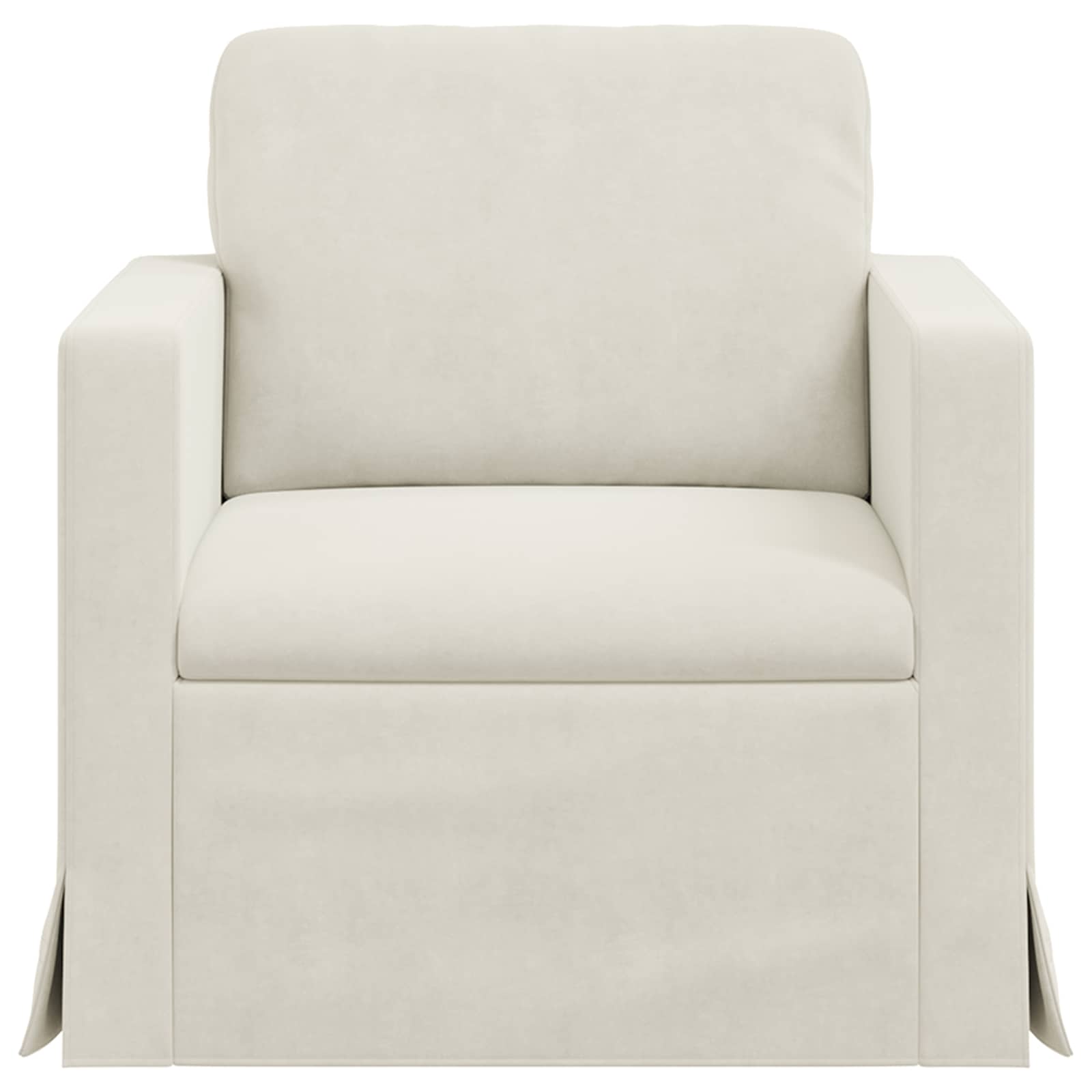 Divano Crema 78 x 78 x 80 cm Velluto | homemem39