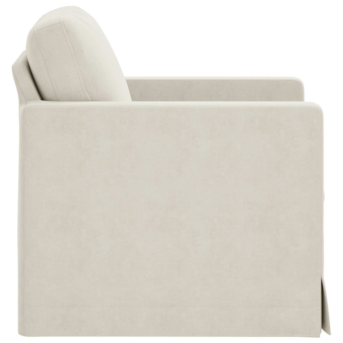 Divano Crema 78 x 78 x 80 cm Velluto