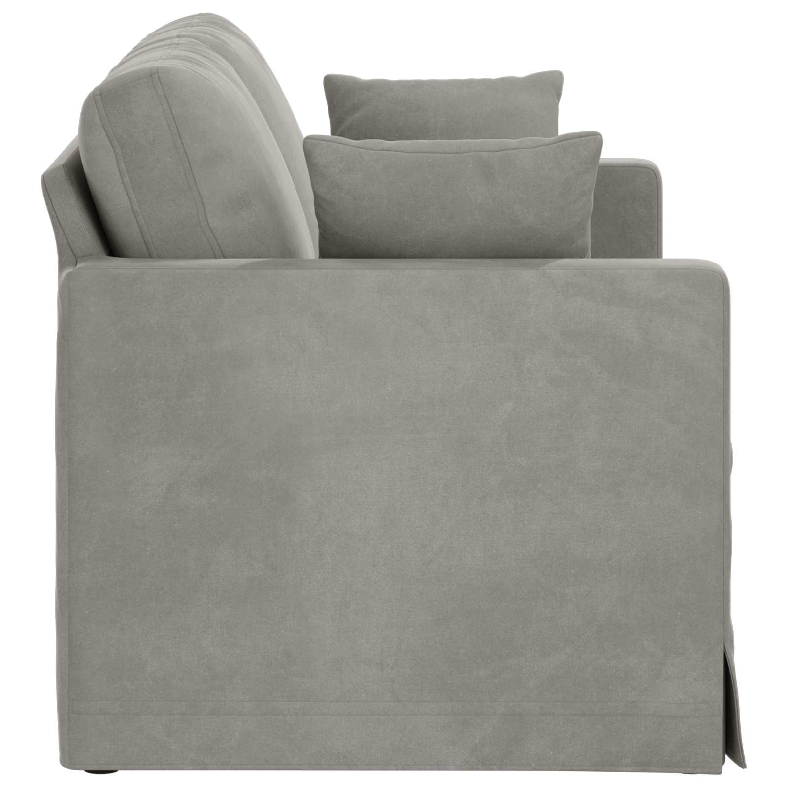 Divano Grigio chiaro 138 x 78 x 80 cm Velluto | homemem39