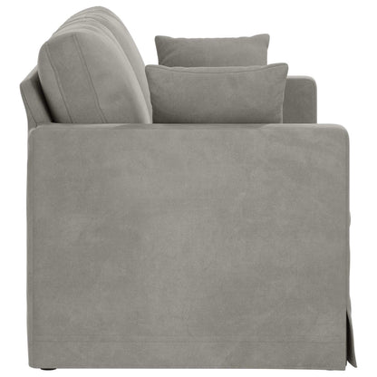 Divano Grigio chiaro 138 x 78 x 80 cm Velluto | homemem39