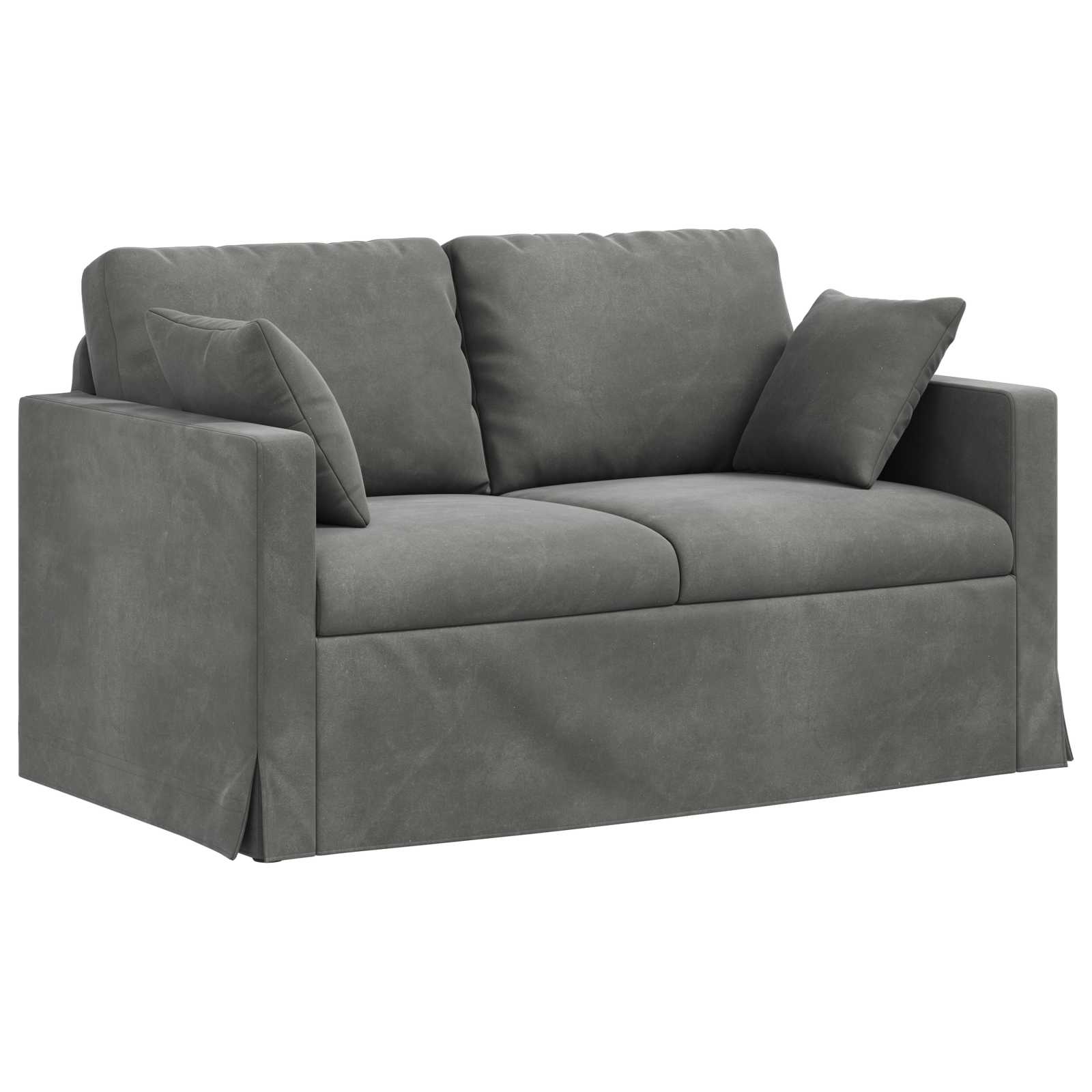 Divano Grigio scuro 138 x 78 x 80 cm Velluto | homemem39