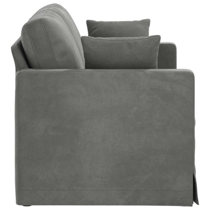 Divano Grigio scuro 138 x 78 x 80 cm Velluto | homemem39