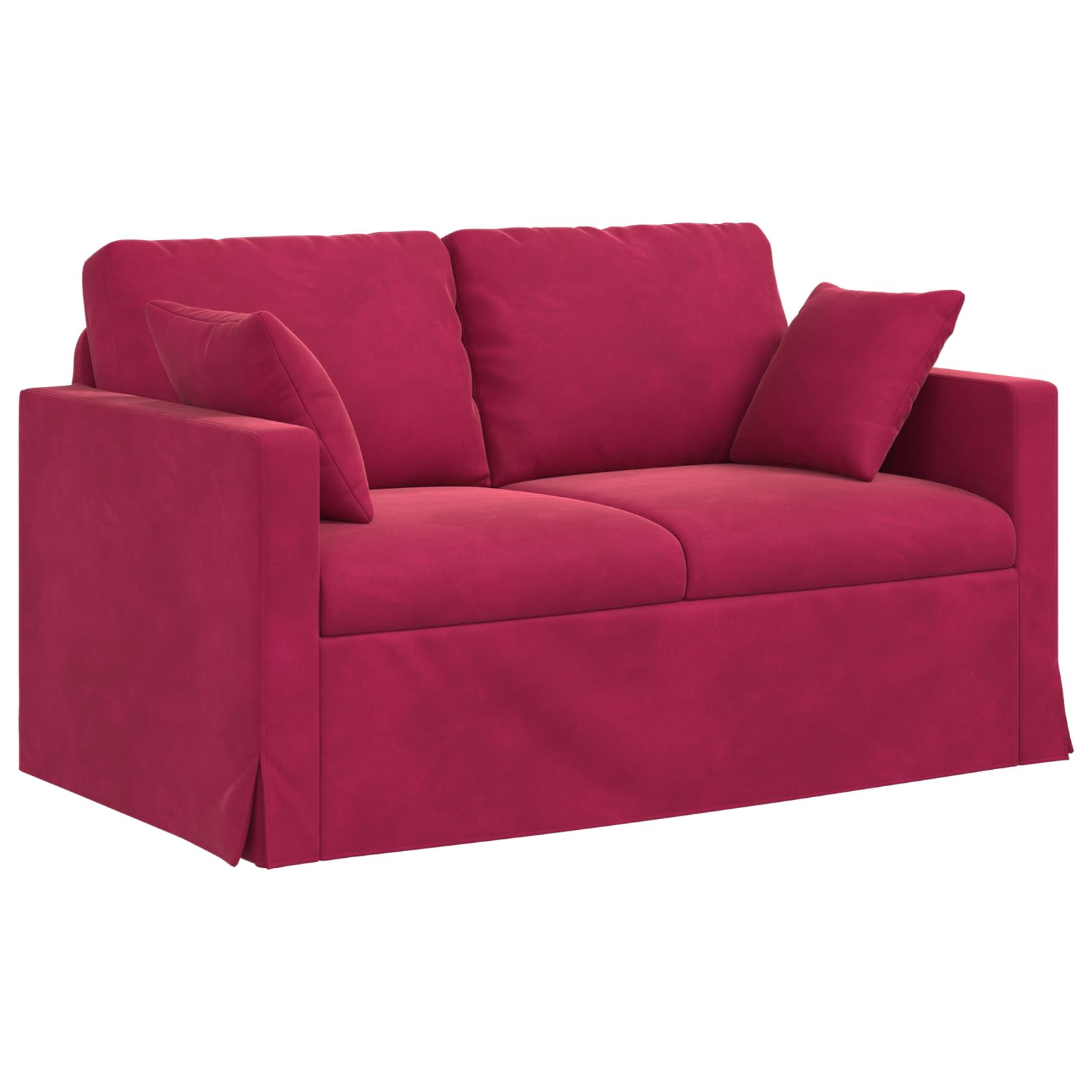 Divano Rosso Vino 138 x 78 x 80 cm Velluto | homemem39