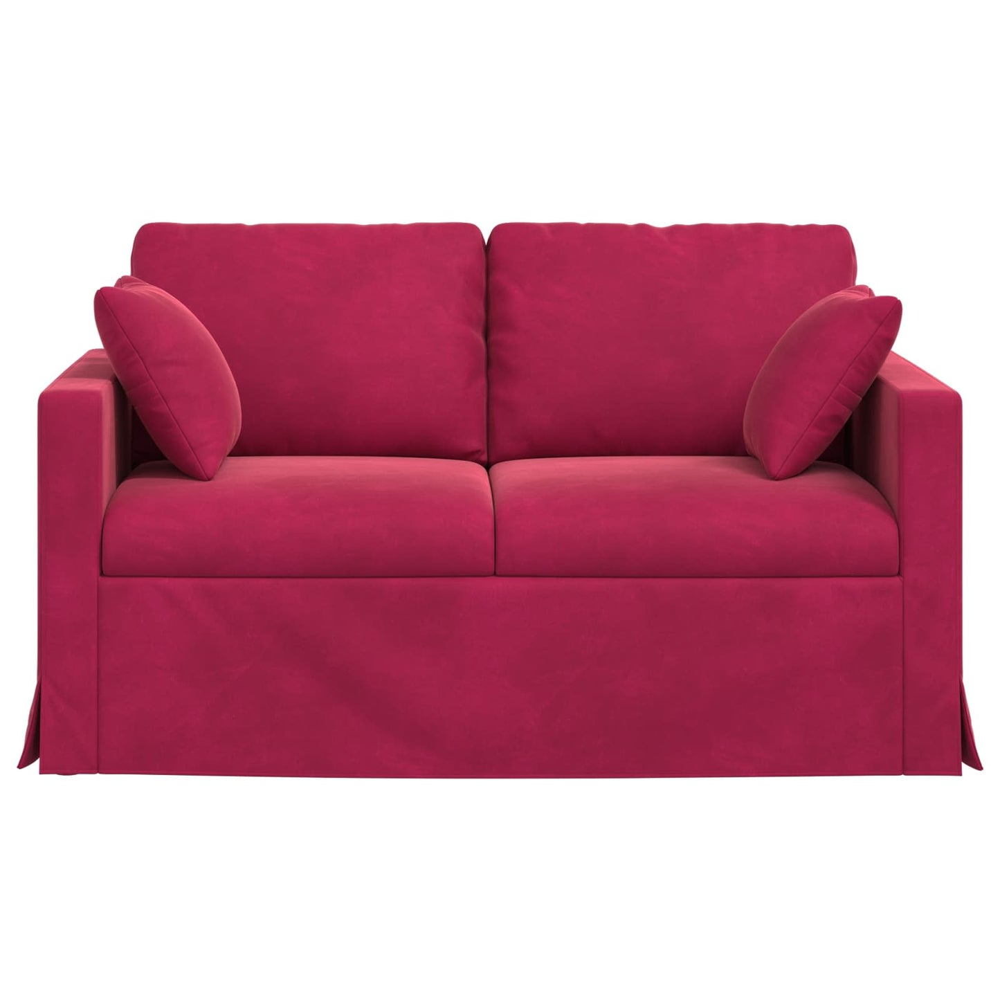 Divano Rosso Vino 138 x 78 x 80 cm Velluto | homemem39