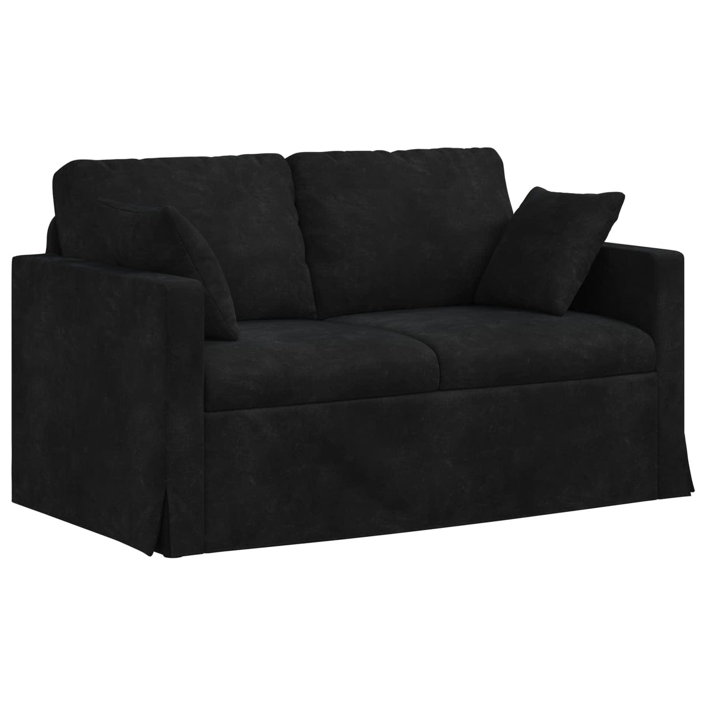 Divano Nero 138 x 78 x 80 cm Velluto | homemem39