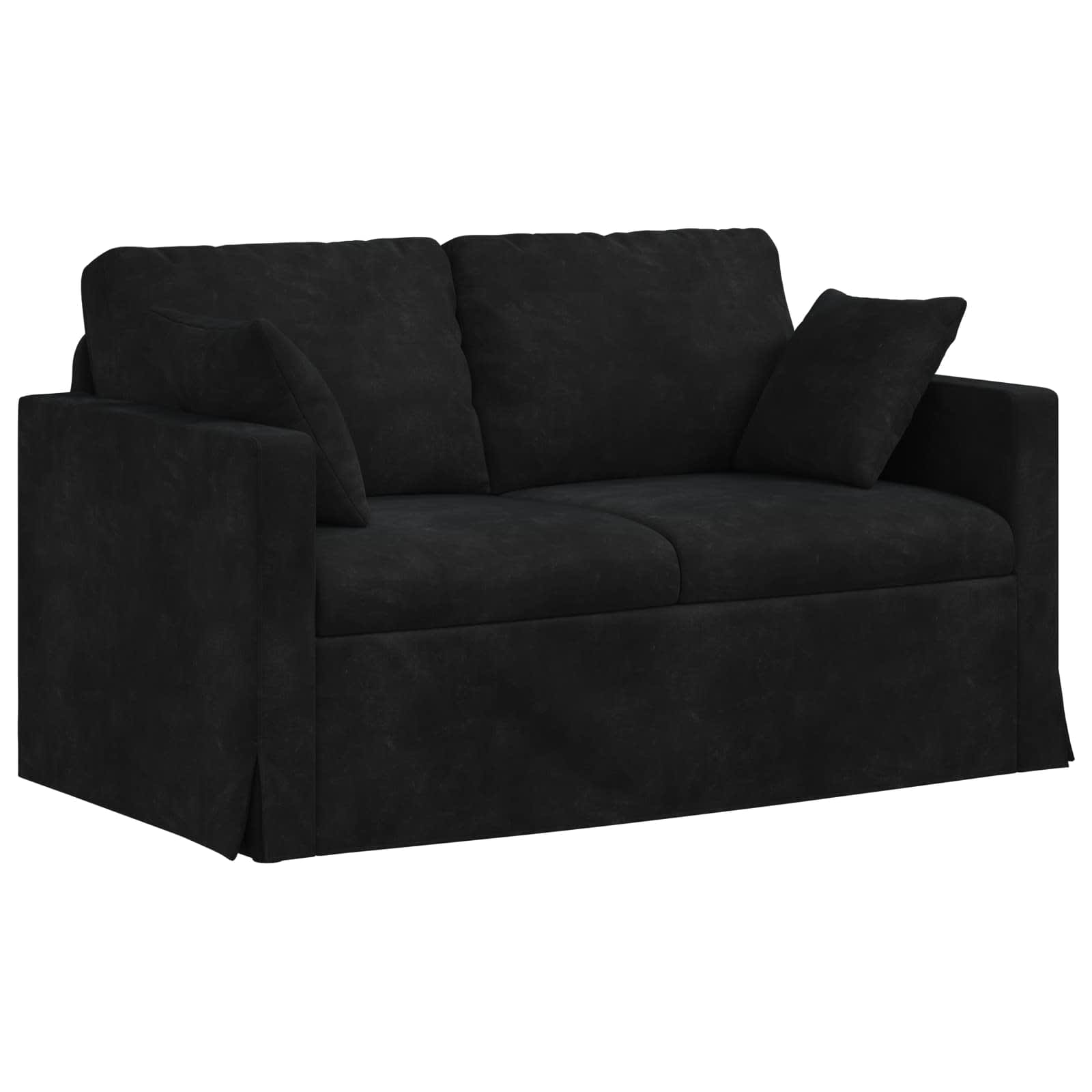 Divano Nero 138 x 78 x 80 cm Velluto | homemem39