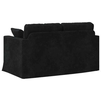 Divano Nero 138 x 78 x 80 cm Velluto | homemem39